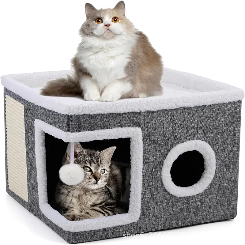 Nid et panier douillet pour chat et chien – Coussin moelleux