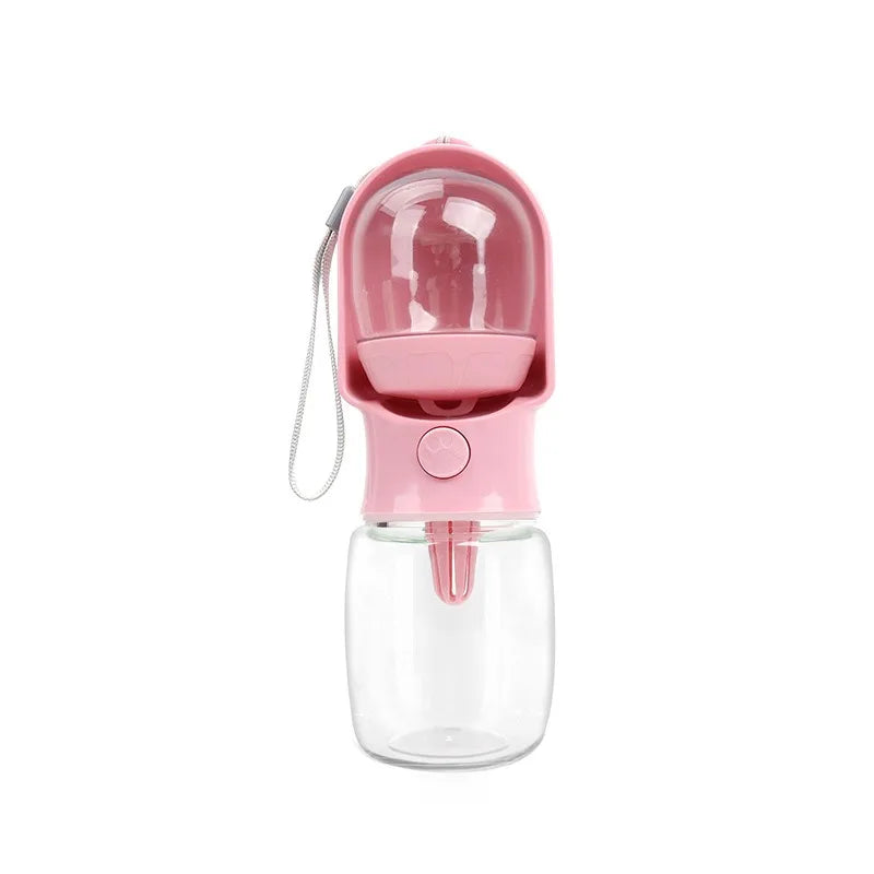 Bouteille d'eau portable pour chien en balade – 2 en 1 avec gamelle