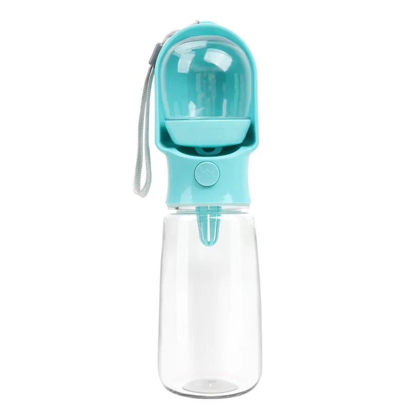 Bouteille d'eau portable pour chien en balade – 2 en 1 avec gamelle