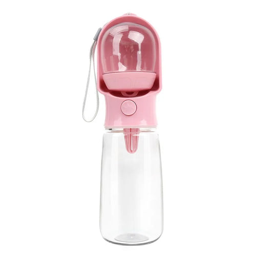 Bouteille d'eau portable pour chien en balade – 2 en 1 avec gamelle