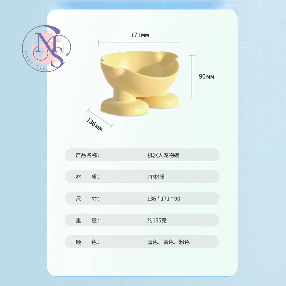 Gamelle macaron colorée pour chat et chien – Rose, Bleu, Jaune