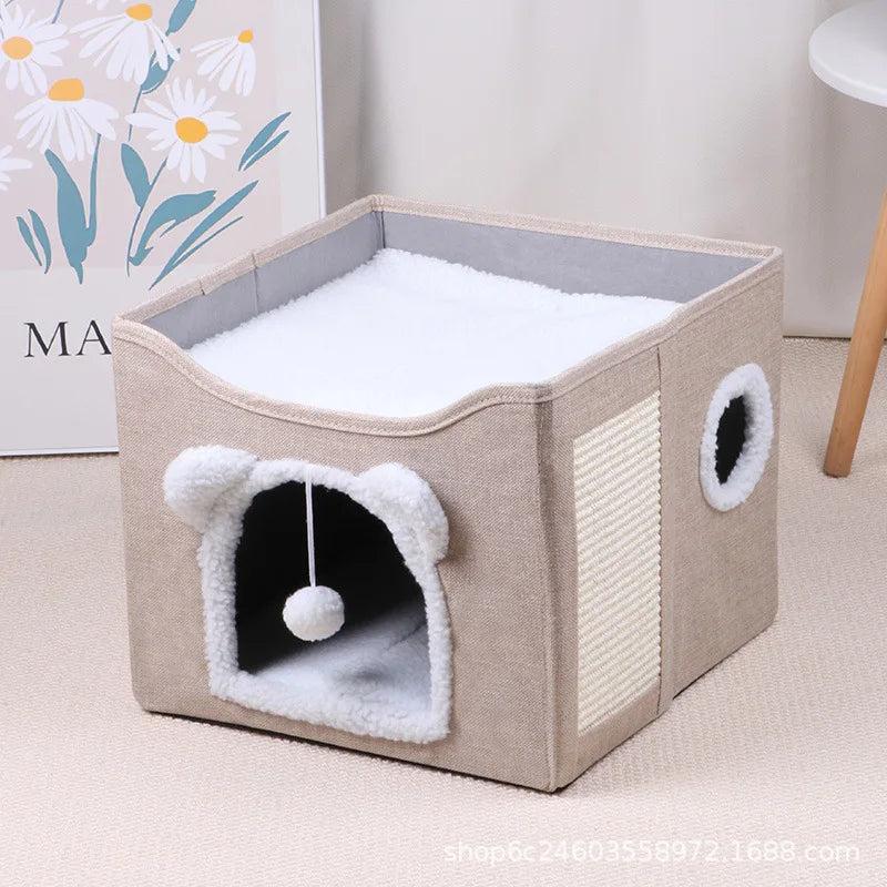 Nid et panier douillet pour chat et chien – Coussin moelleux