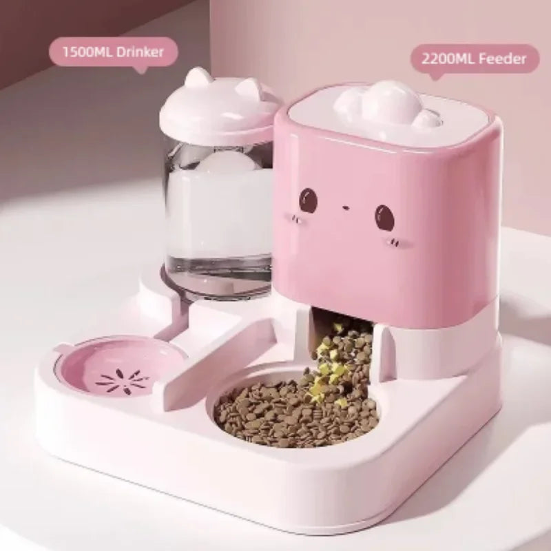 Distributeur automatique de croquettes pour chat et chien – Grande capacité 1,5L