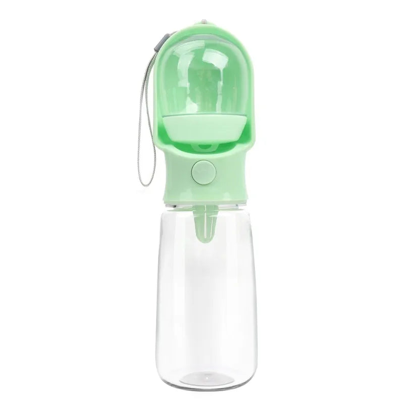 Bouteille d'eau portable pour chien en balade – 2 en 1 avec gamelle