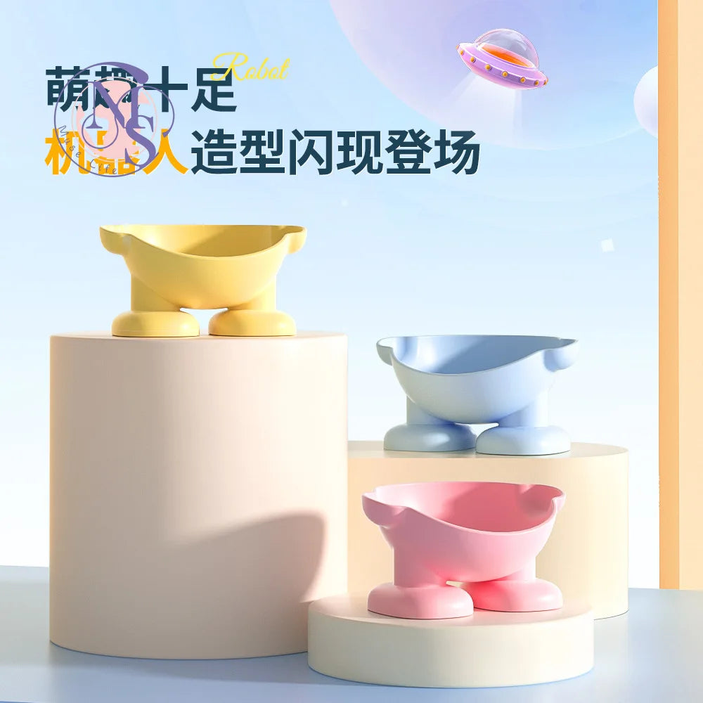 Gamelle macaron colorée pour chat et chien – Rose, Bleu, Jaune