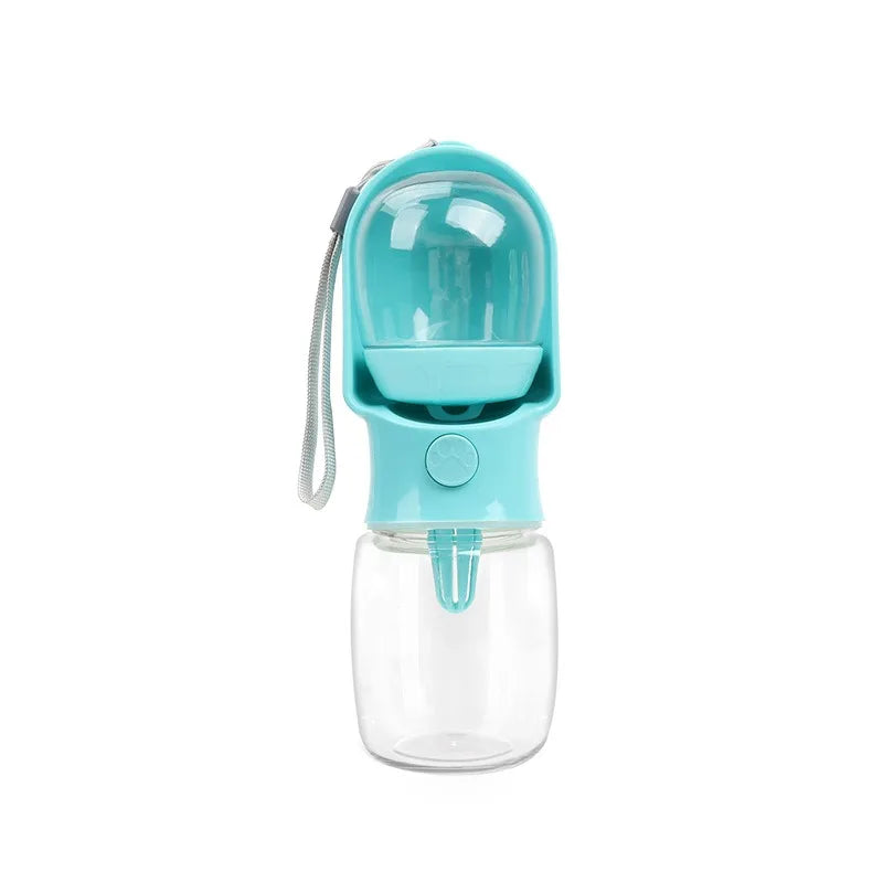 Bouteille d'eau portable pour chien en balade – 2 en 1 avec gamelle