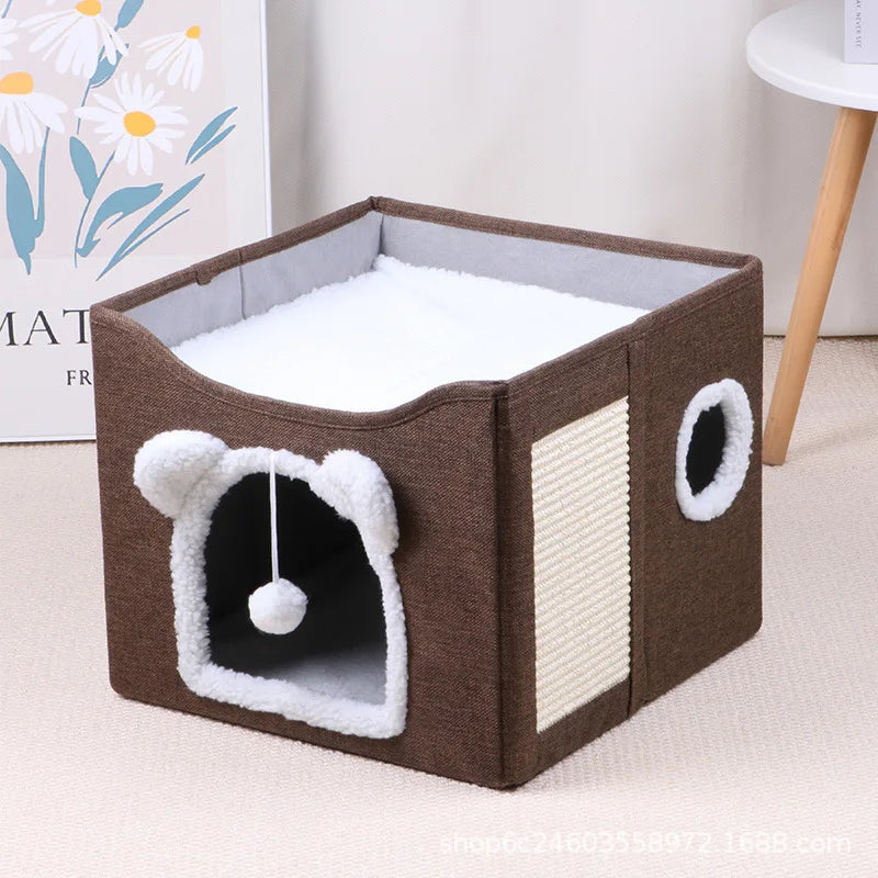 Nid et panier douillet pour chat et chien – Coussin moelleux