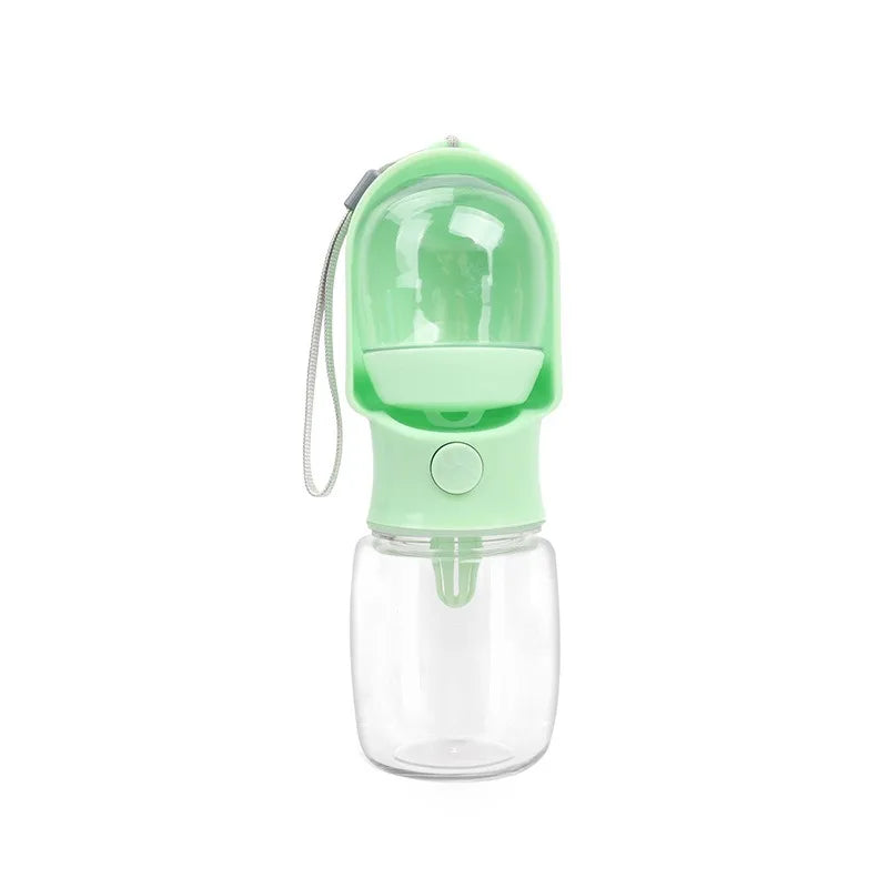 Bouteille d'eau portable pour chien en balade – 2 en 1 avec gamelle