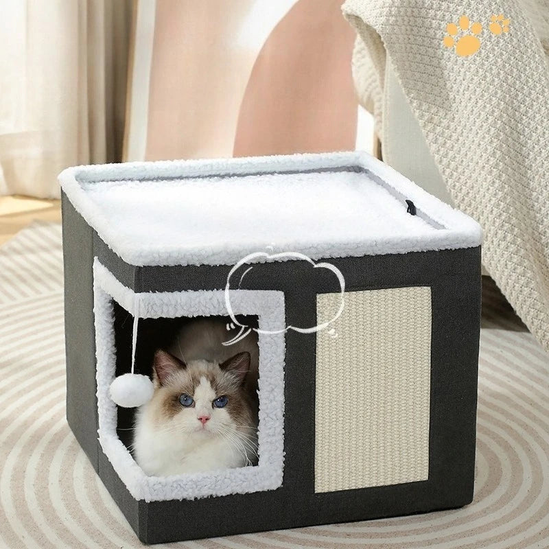 Nid et panier douillet pour chat et chien – Coussin moelleux